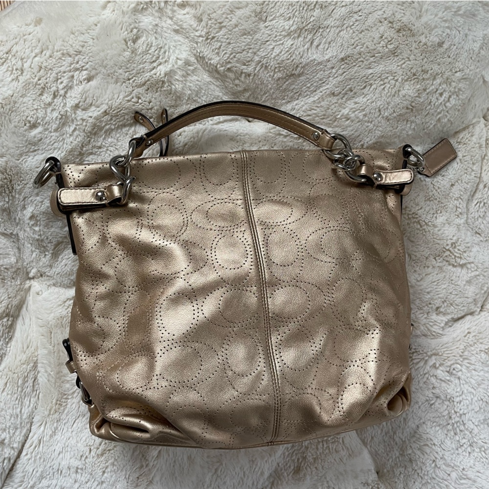 Gold Designer Women's Bag - Picture 13 of 15